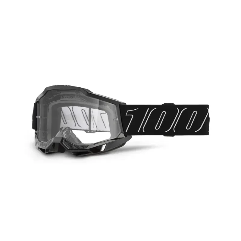 100% Accuri 2 Clear Lens Goggles in Blackline