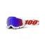 100% Accuri 2 Mirror Red/Blue Lens Goggles in Pure