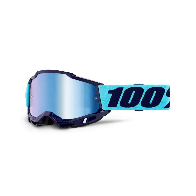 100% Accuri 2 Mirror Blue Lens Goggles in Vaulter