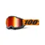 100% Accuri 2 Mirror Red Lens Goggles in Orange