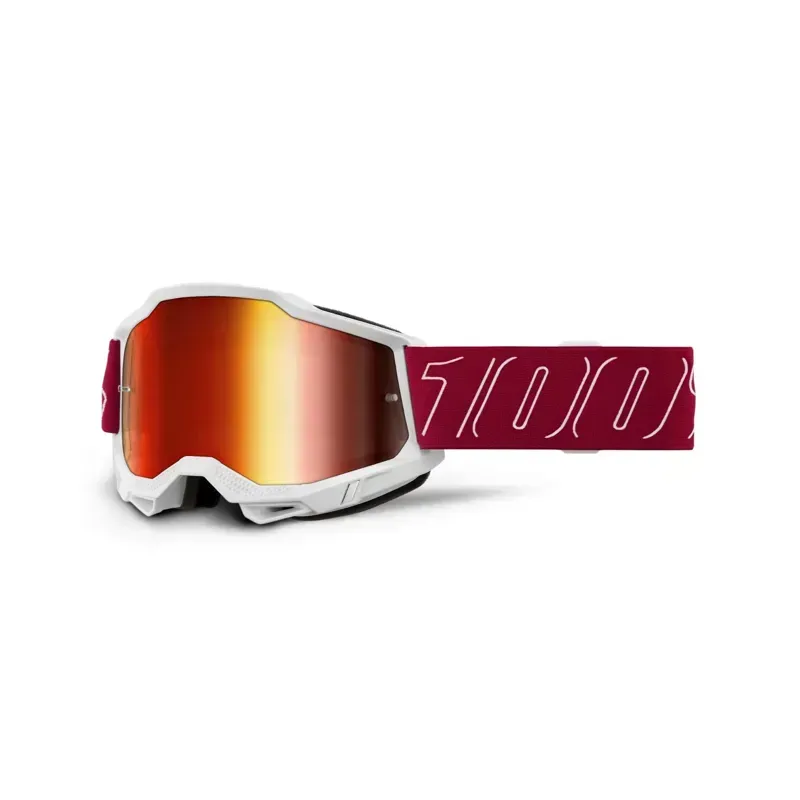 100% Accuri 2 Mirror Red Lens Goggles in Redline