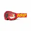 100% Accuri 2 Enduro MTB Clear Lens Goggles in Red