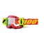 100% Accuri Forecast Clear Lens Goggles in Red