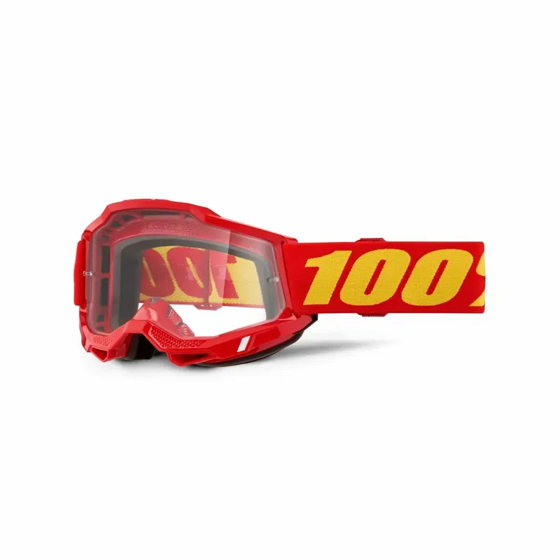 100% Accuri 2 OTG Goggle In Clear Lens Red