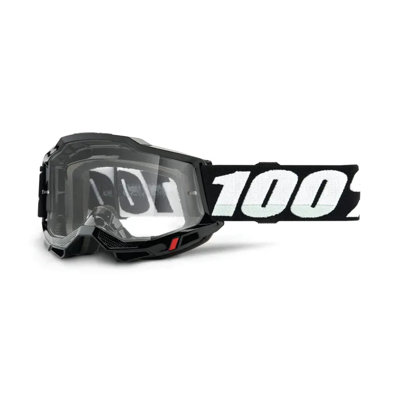 100% Accuri 2 Clear Lens Youth Goggles in Black