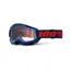 100% Strata 2 Clear Lens Goggles in Navy