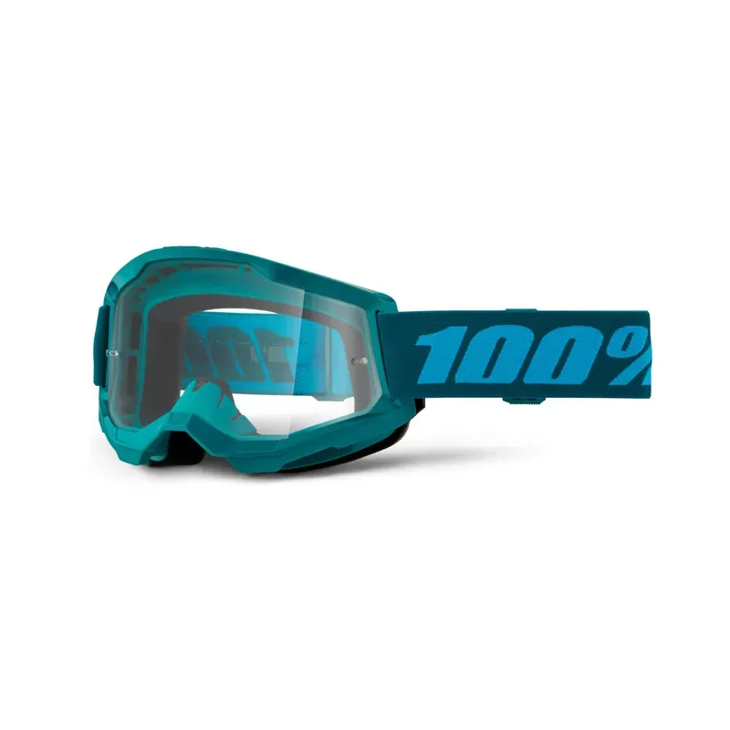 100% Strata 2 Clear Lens Goggles in Stone