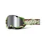100% Strata 2 Silver Mirror Lens Goggles in War Camo