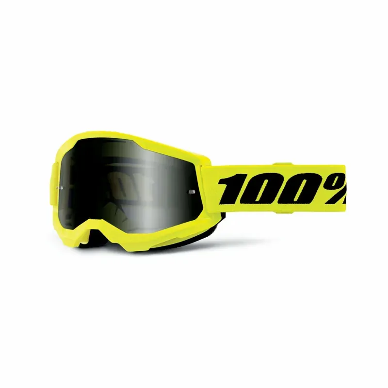 100% Strata 2 Sand Goggle In Smoke Lens Yellow