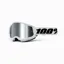 100% Strata 2 Silver Mirror Lens Youth Goggles in White
