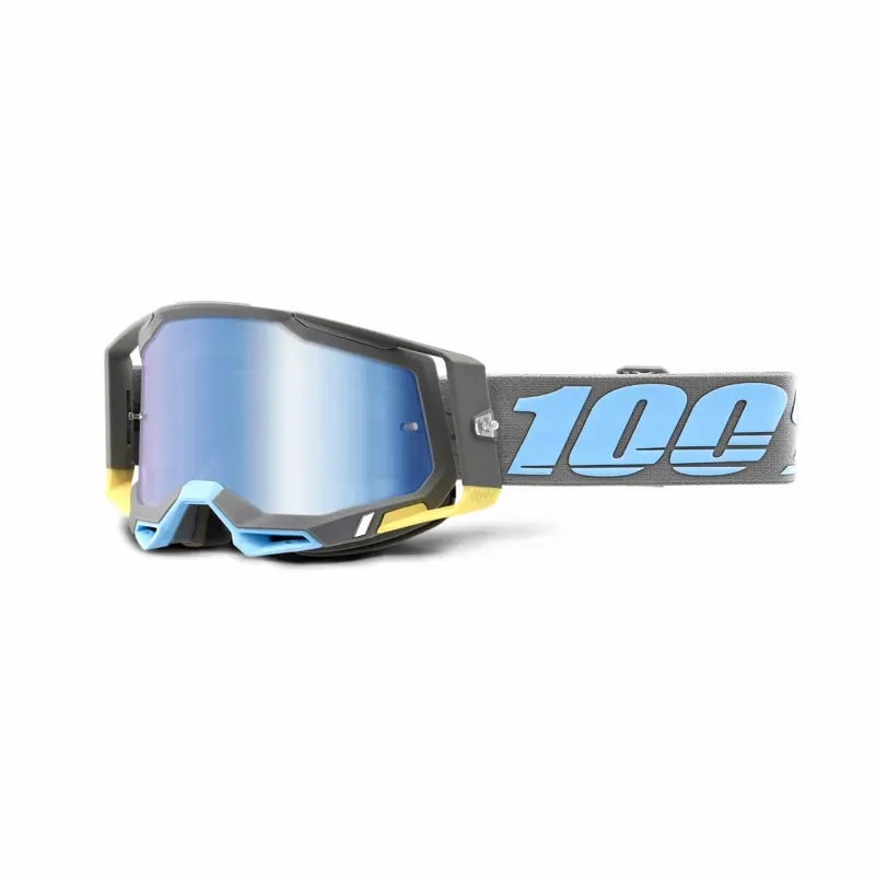100% Racecraft 2 Goggles in Blue Mirror Lens/Trinidad