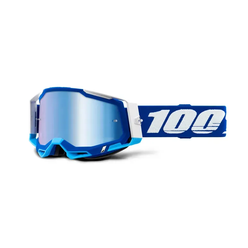 100% Racecraft 2 Goggles in Mirror Lens Blue