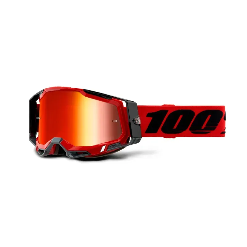 100% Racecraft 2 Goggles in Mirror Lens Red