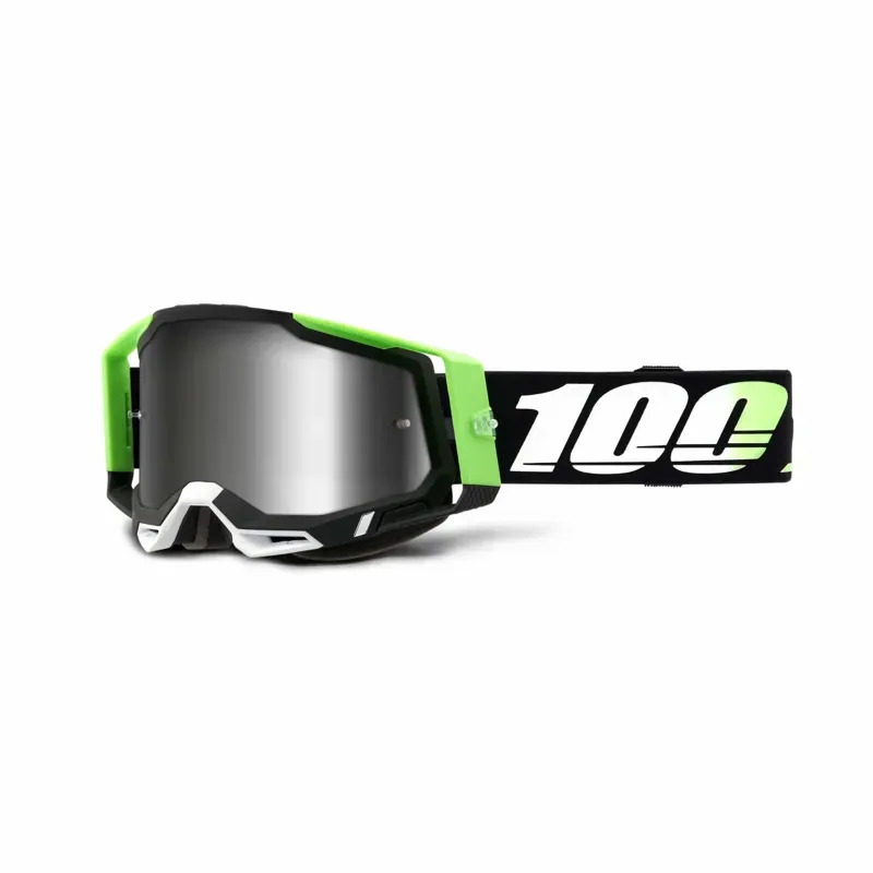 100% Racecraft 2 Goggles in Silver Mirror Lens Kalkuta