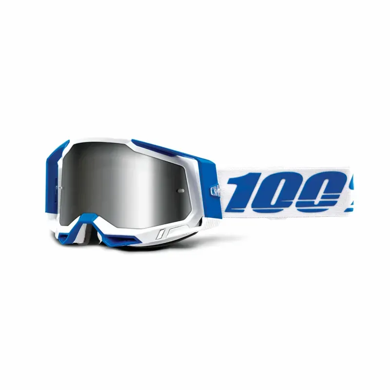 100% Racecraft 2 Goggles in Flash Silver Lens Isola