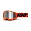 100% Accuri 2 Silver Mirror Lens Goggles in Orange