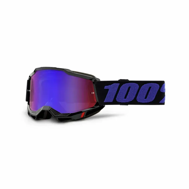 100% Accuri 2 Youth Goggles in Red/Blue Mirror Lens/Moore