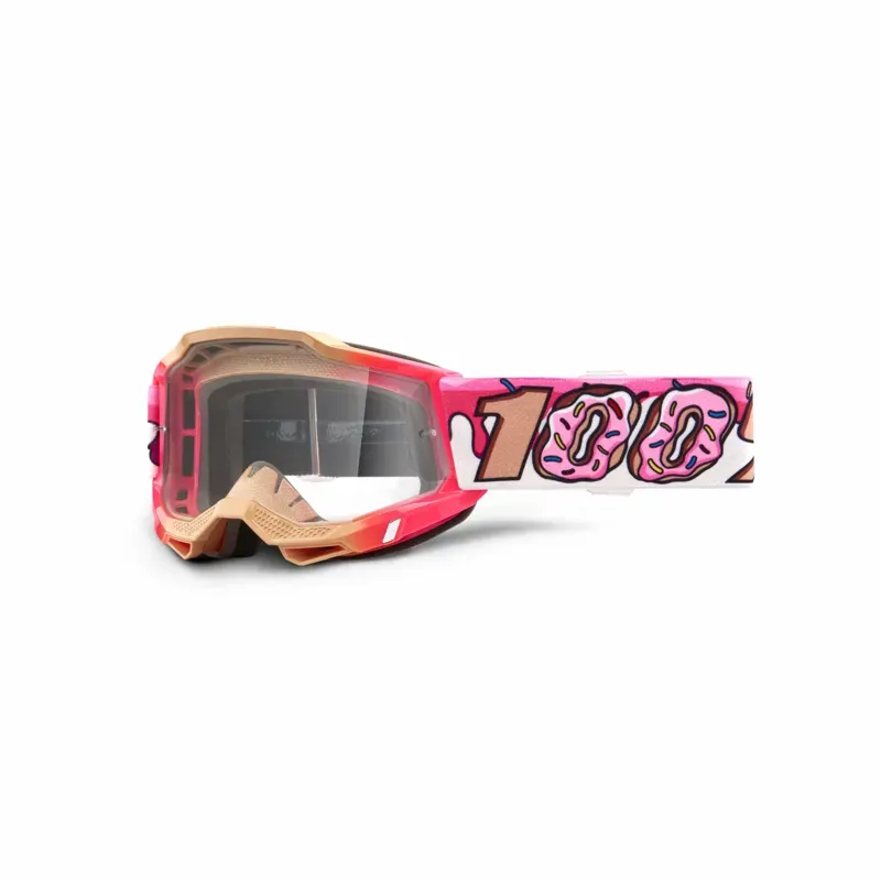 100% Accuri 2 Clear Lens Youth Goggles in Donut