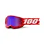 100% Accuri 2 Mirror Red Lens Youth Goggles in Red
