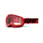 100% Strata 2 Clear Lens Goggles in Red