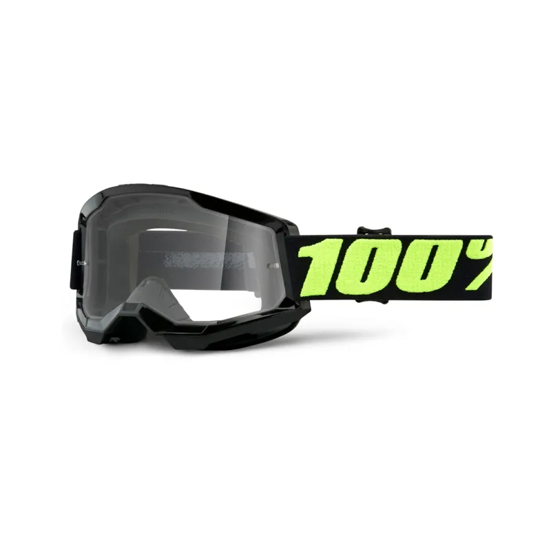 100% Strata 2 Clear Lens Goggles in Upsol