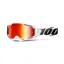 100% Armega Red Mirror Lens Goggles in Lightsaber