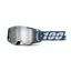 100% Armega Flash Silver Lens Goggles in Albar