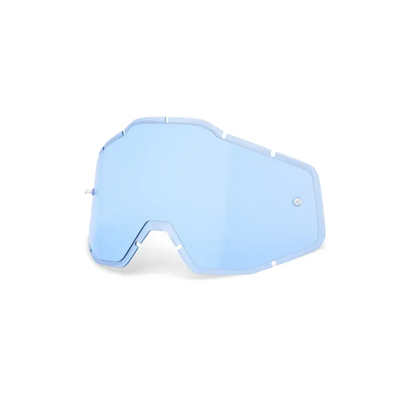 100% Accuri/Racecraft/Strata Anti-Fog Injected Lens in Blue