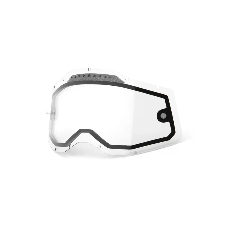 100% Racecraft 2/Accuri 2/Strata 2 Dual Pane Vented Lens in Clear
