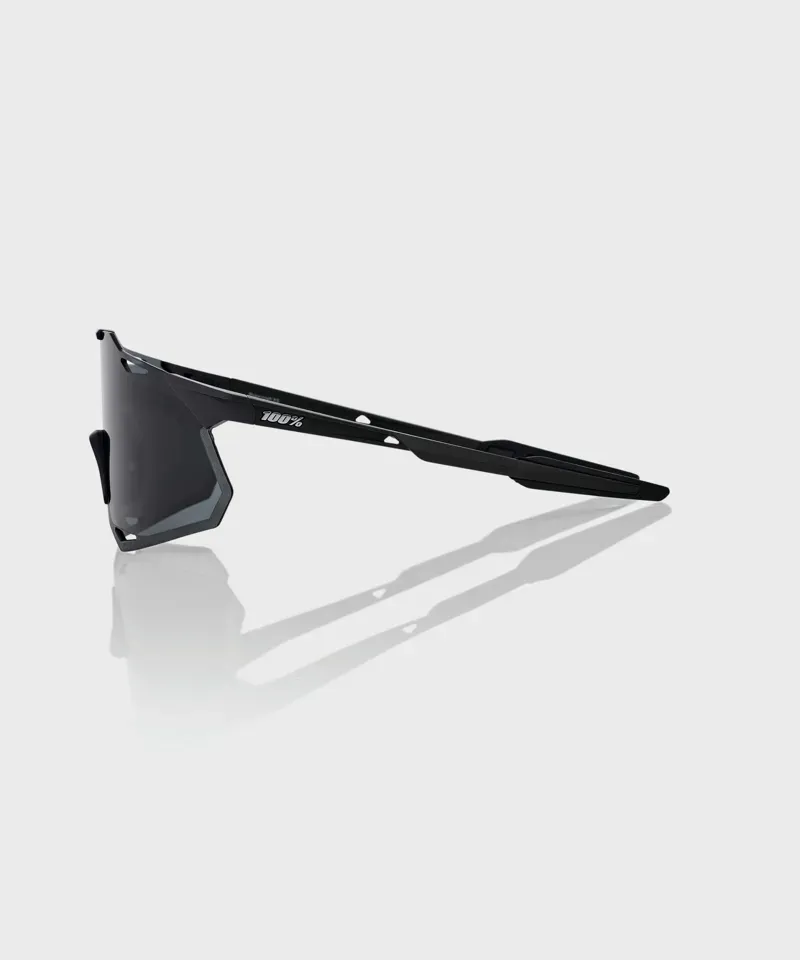 100% Hypercraft XS Smoke Lens Sunglasses in Matt Black-2