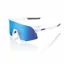 100% S3 Glasses In Matte White/HiPER Blue Multilayer Mirror Lens 