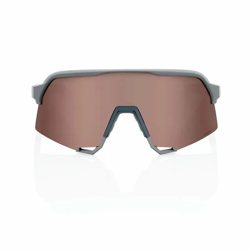 100% S3 Glasses Mirror Lens In Soft Tact Stone Grey/HiPER Crimson Silver-1