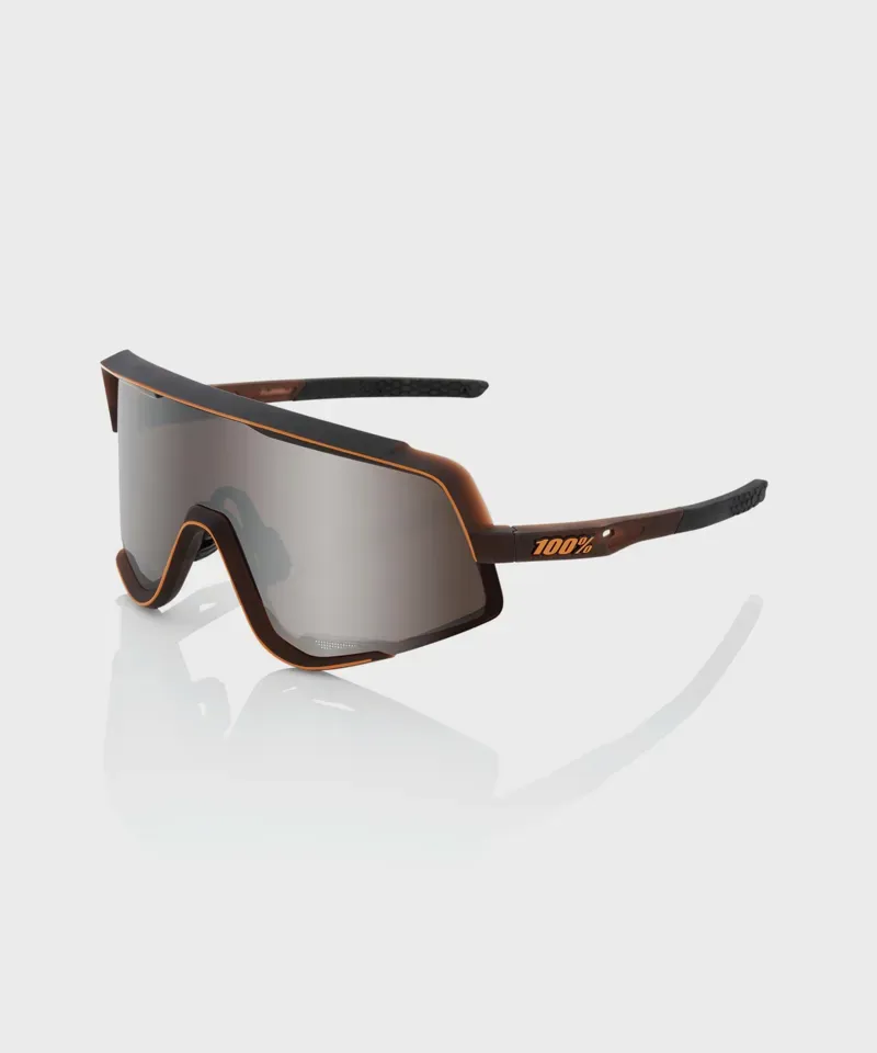 100 Glendale Glasses - Mirror Lens Translucent Brown / HiPER Silver