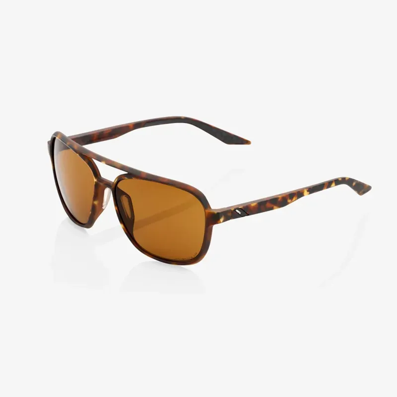 100% Kasia Glasses Lens In Soft Tact Havana/Bronze PEAKPOLAR