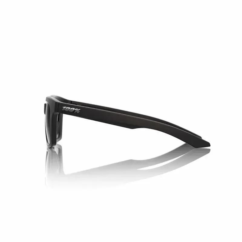 100% Erba Glasses In Soft Tact Black/Smoke Lens-2