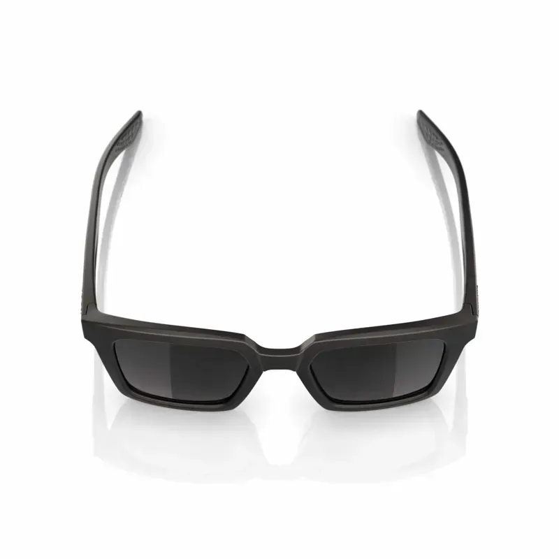 100% Erba Glasses In Soft Tact Black/Smoke Lens-3
