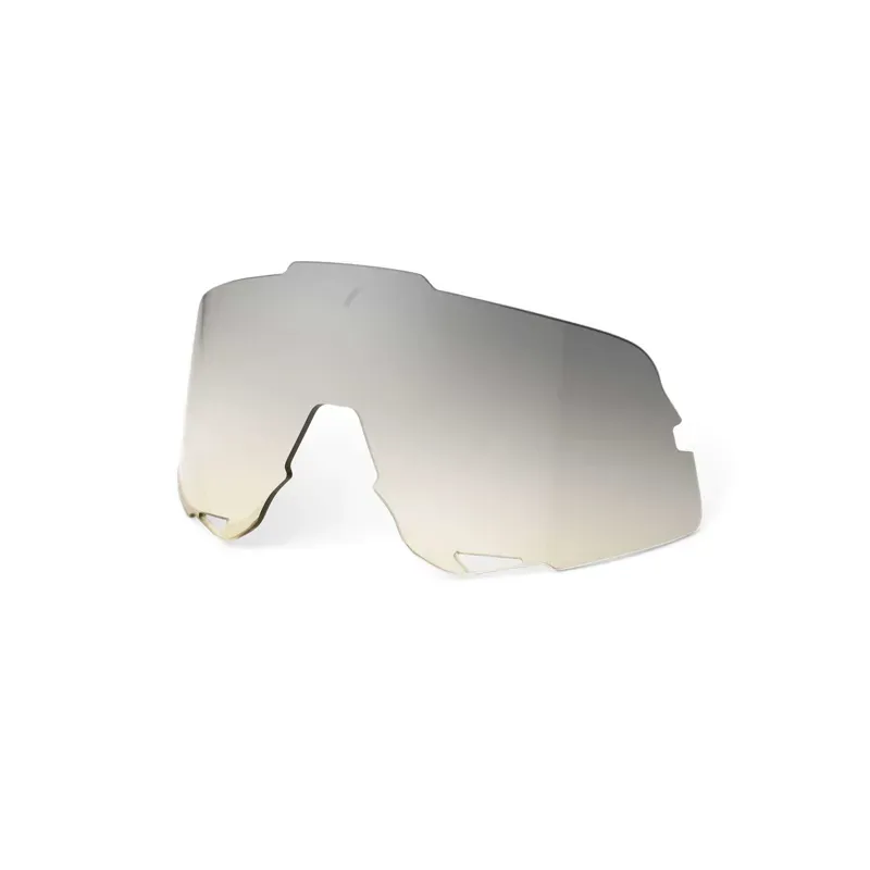 100% Glendale Replacement Lens Low-Light In Yellow Silver Mirror