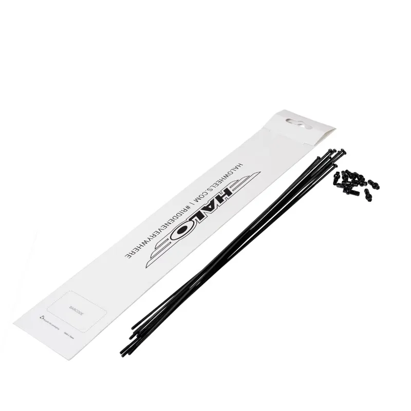 Halo Aero Straight Pull Spokes in Black