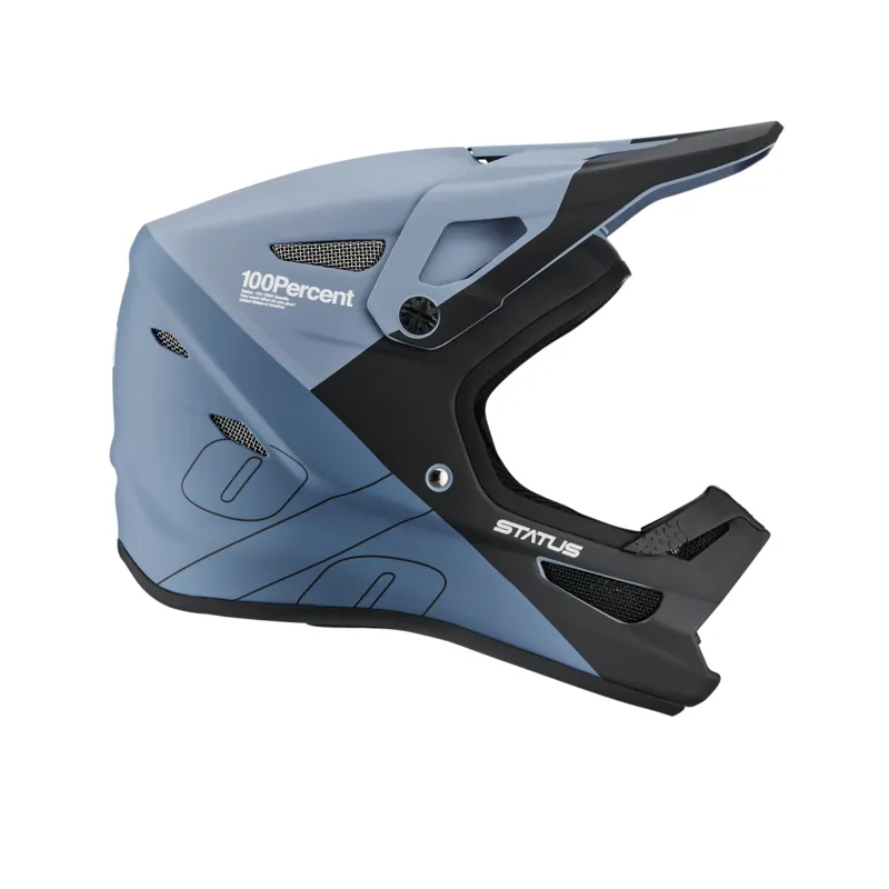 100% Status Youth Helmet in Drop/Steel Blue