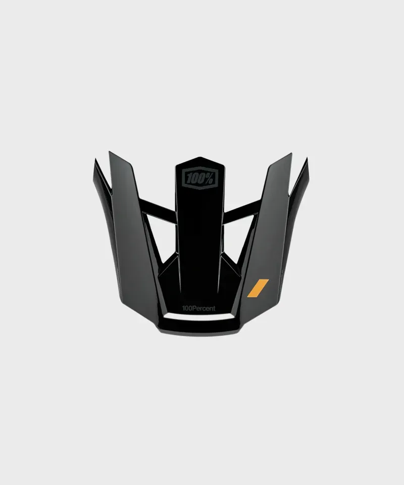 100% Aircraft 2 Replacement Visor Snap In Black-1