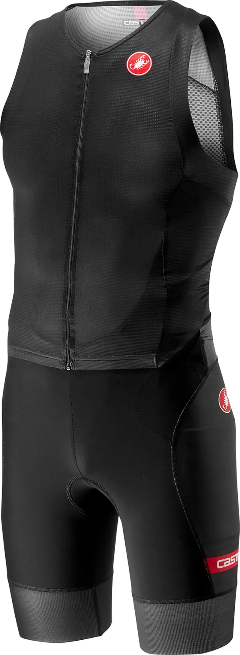 Castelli Free Sanremo Sleeveless Mens Suit in Black 