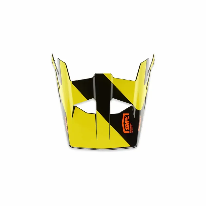 100% Aircraft Replacement Visor in Ltd Neon Yellow