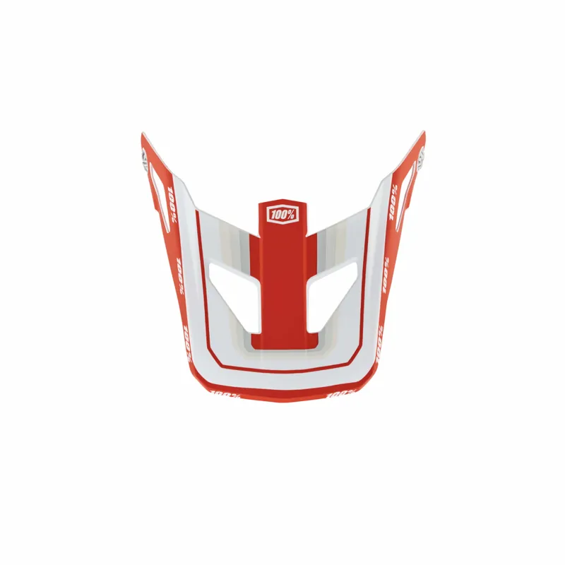 100% Status Youth Replacement Visor in Topenga Red/ White