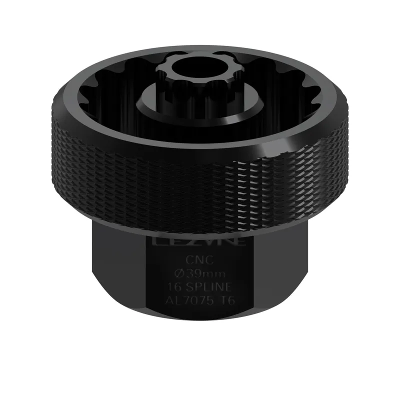 Lezyne CNC Alloy 39mm/16 Spline Bottom Bracket Tool in Black