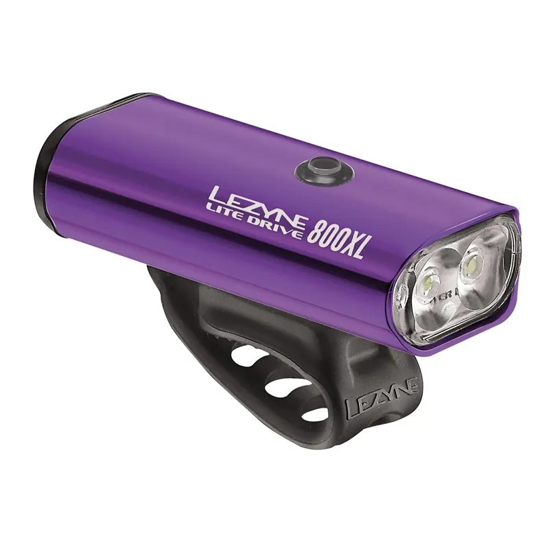 Lezyne Lite Drive 800XL Front Light in Purple