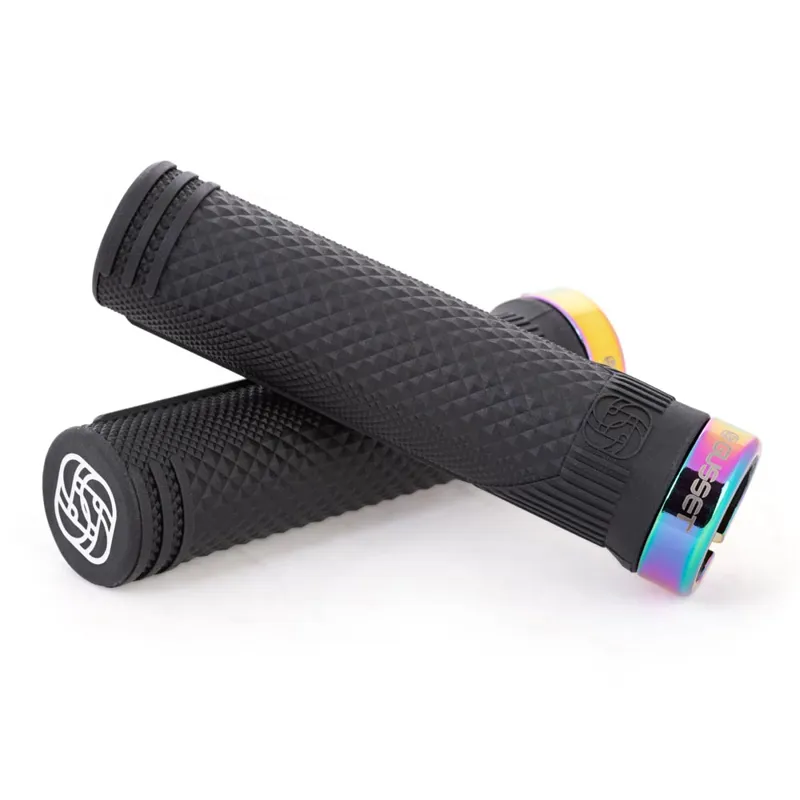 Gusset S2 Lock On Grips X-Soft Oil Slick Black/Oil Slick 133mm