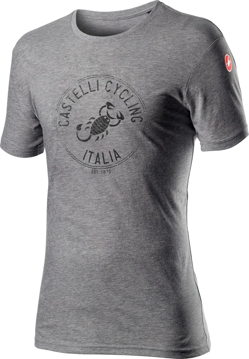 Castelli Armando T- Shirt Melange Vortex Gray 