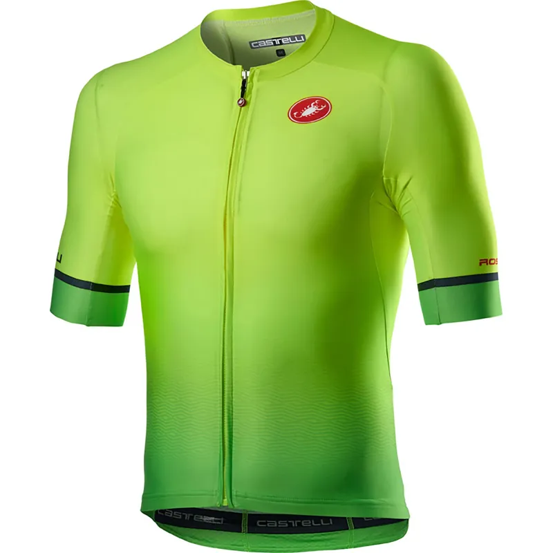 Castelli Aero Race 6.0 Jersey Yellow Fluo Green Fluo 