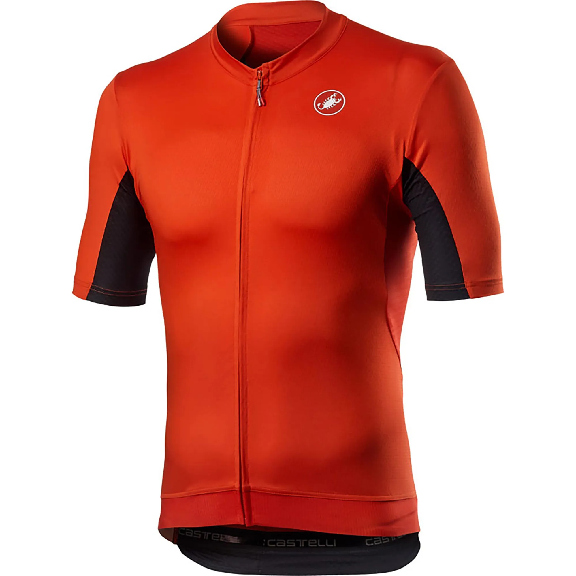 Castelli Vantaggio Jersey Fiery Red Black - Main Image