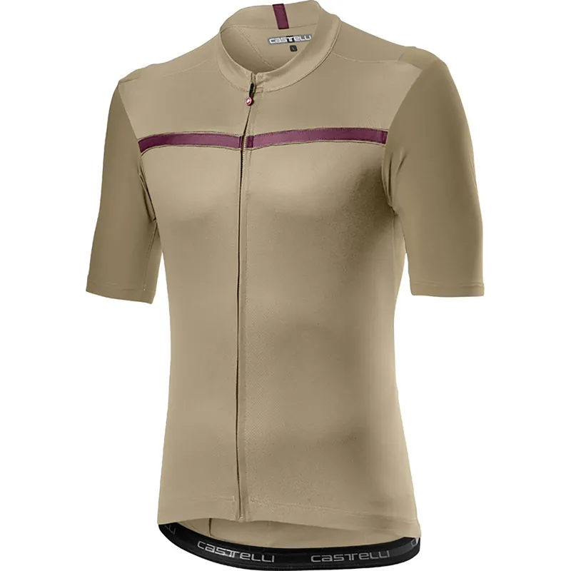 Castelli Unlimited Jersey Sand Bordeaux 